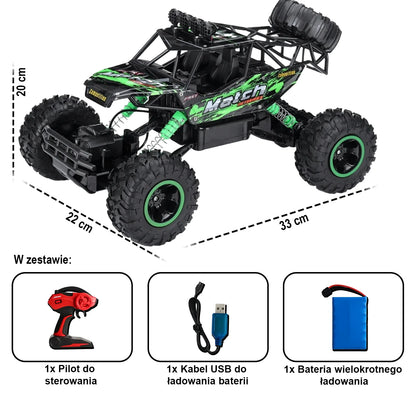 Rock Beast MAX 4x4 – Auto terenowe RC z napędem 4x4